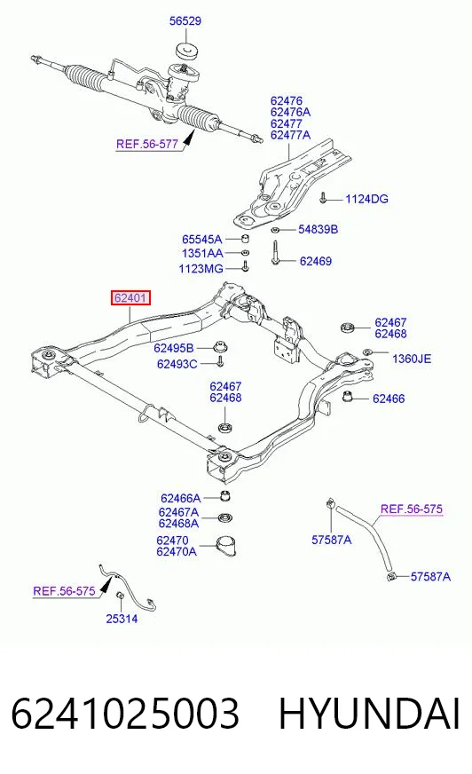 6241025003 Chrysler Подрамник передней подвески