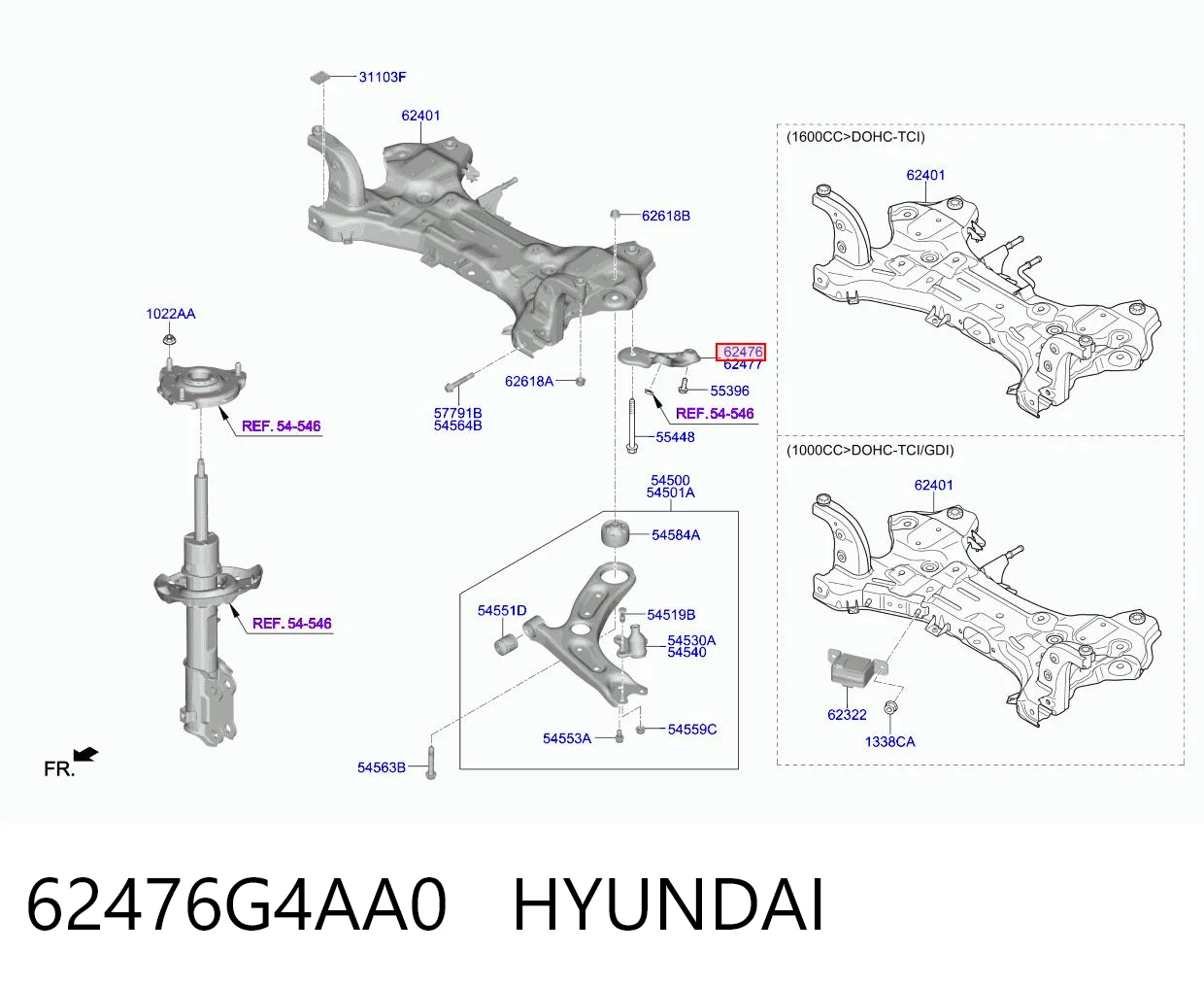 62476G4AA0 Hyundai/Kia