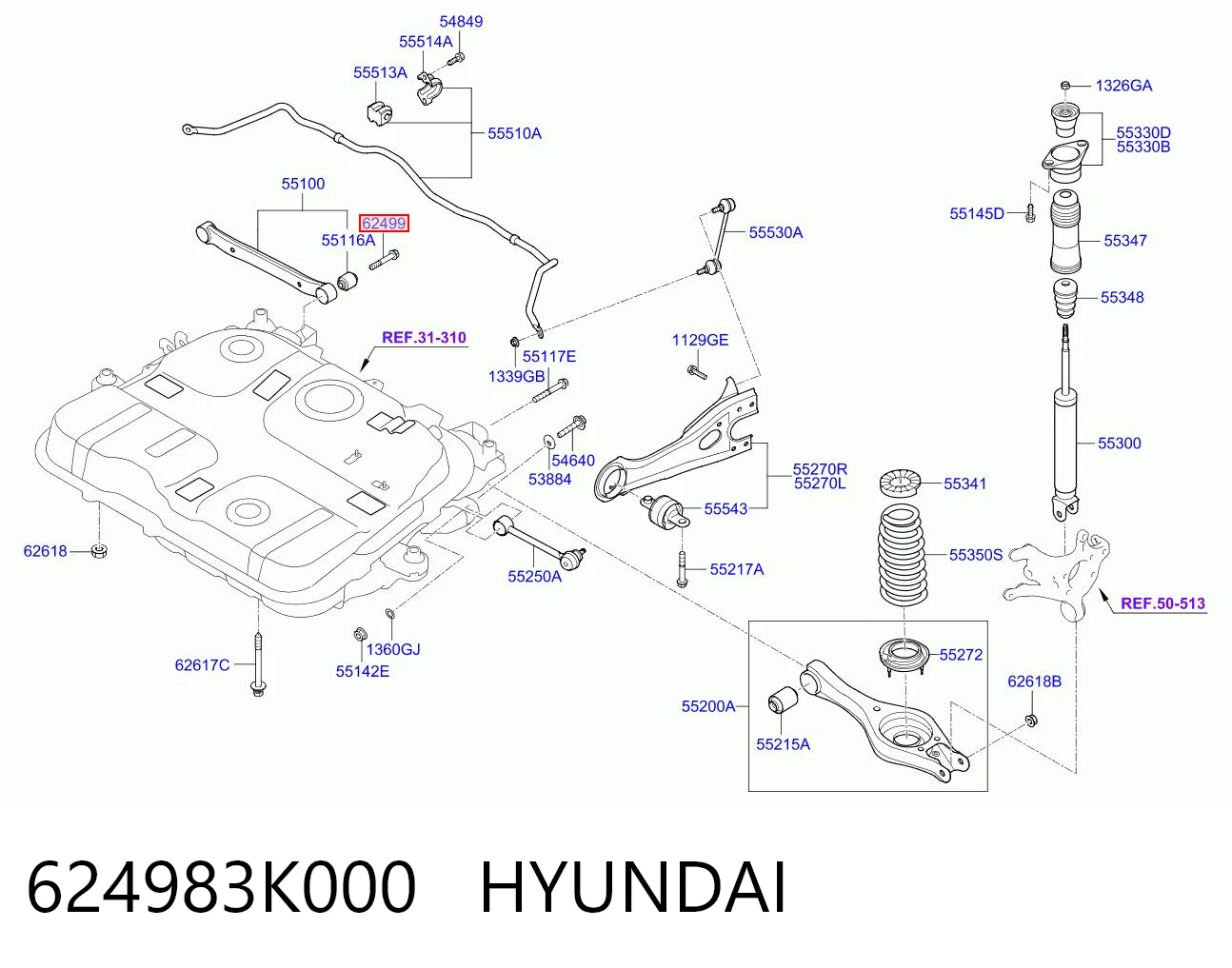 624983K000 Hyundai/Kia 