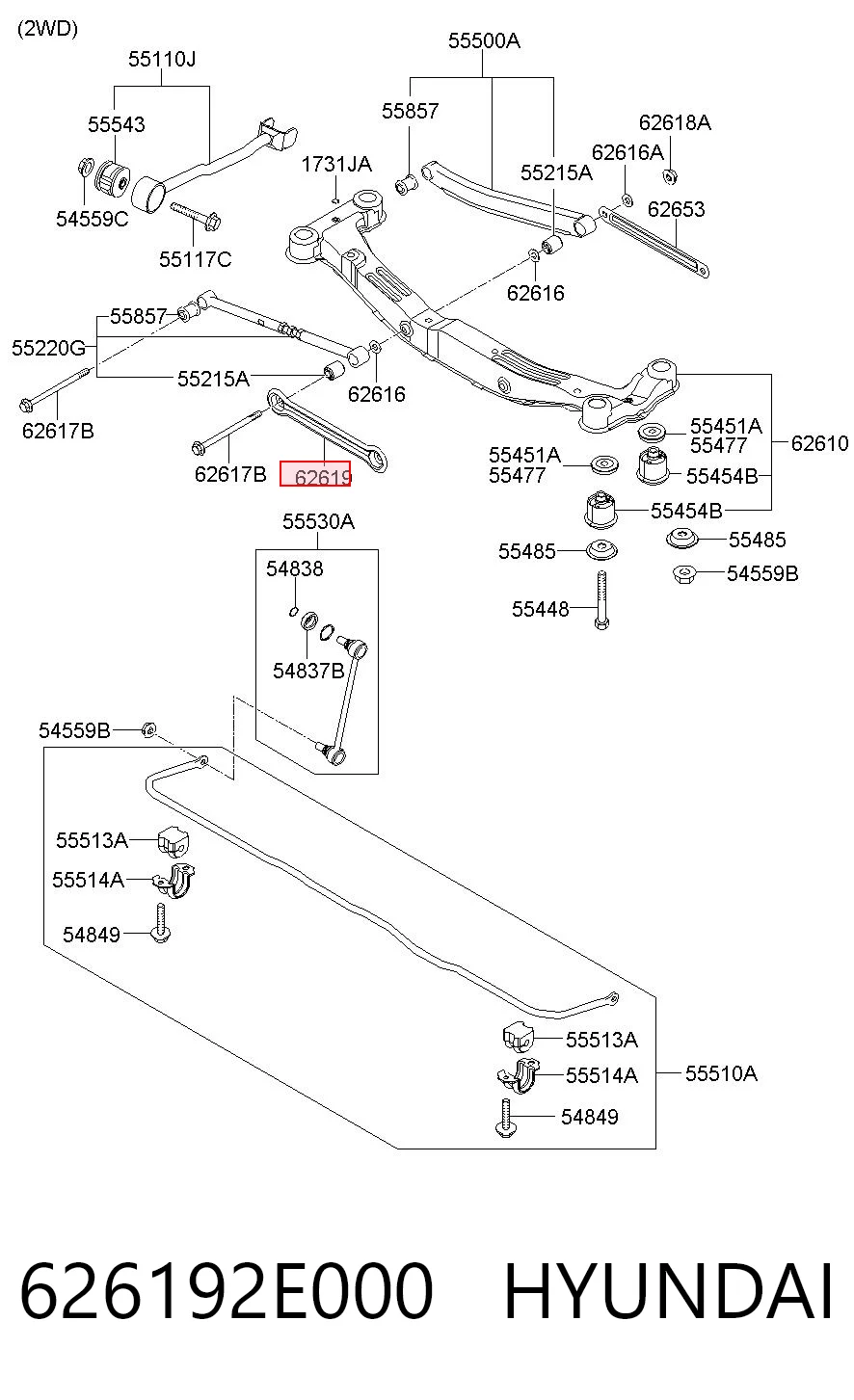 626192E000 Hyundai/Kia 