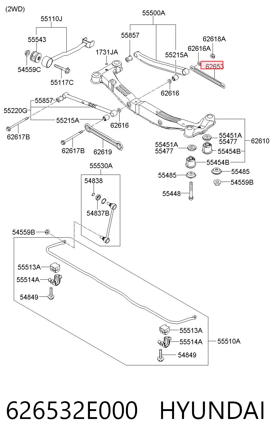 626532E000 Hyundai/Kia 