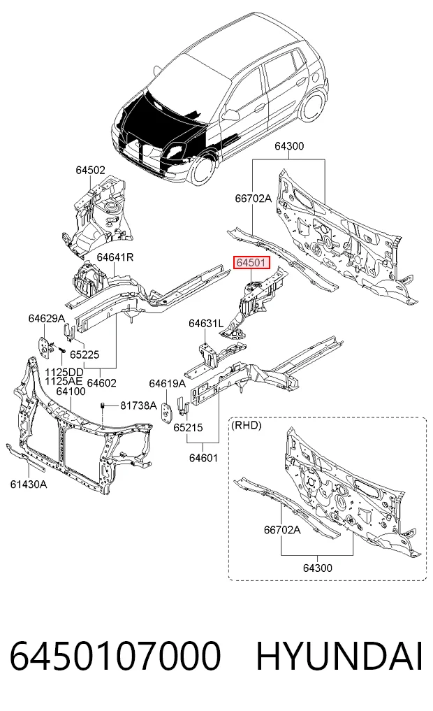 6450107000 Hyundai/Kia