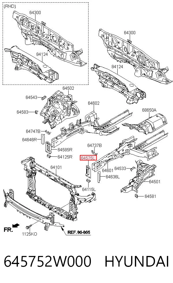 645752W000 Hyundai/Kia 
