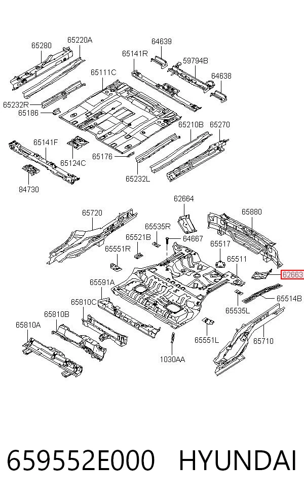 659552E000 Hyundai/Kia 