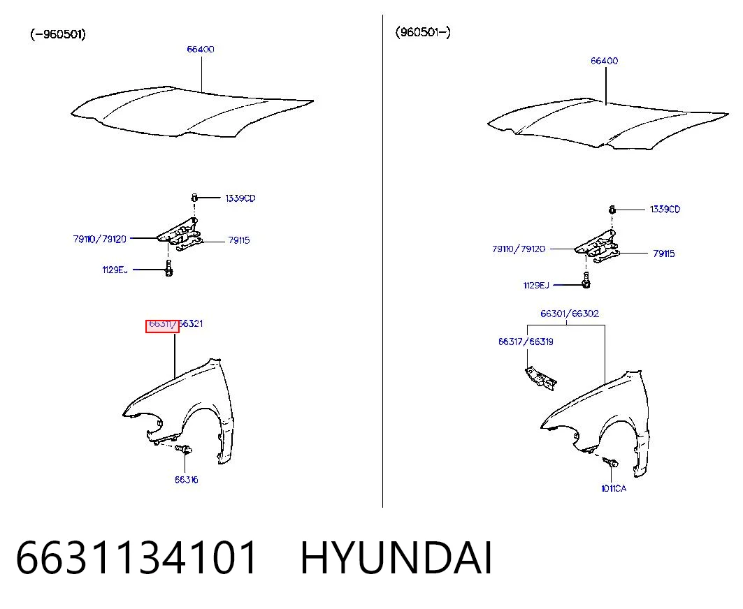 6631134101 Hyundai/Kia