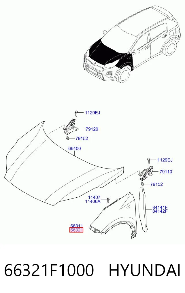 Боковая часть передняя правая Polcar 41X102 цена, от 40.83 USD