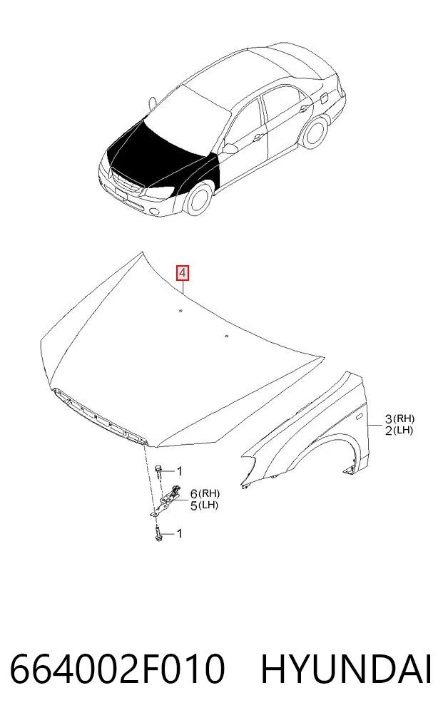 Капот на KIA Cerato II TD