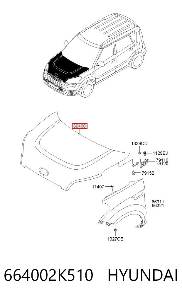 Капот Polcar 416603 цена, от 165.54 USD