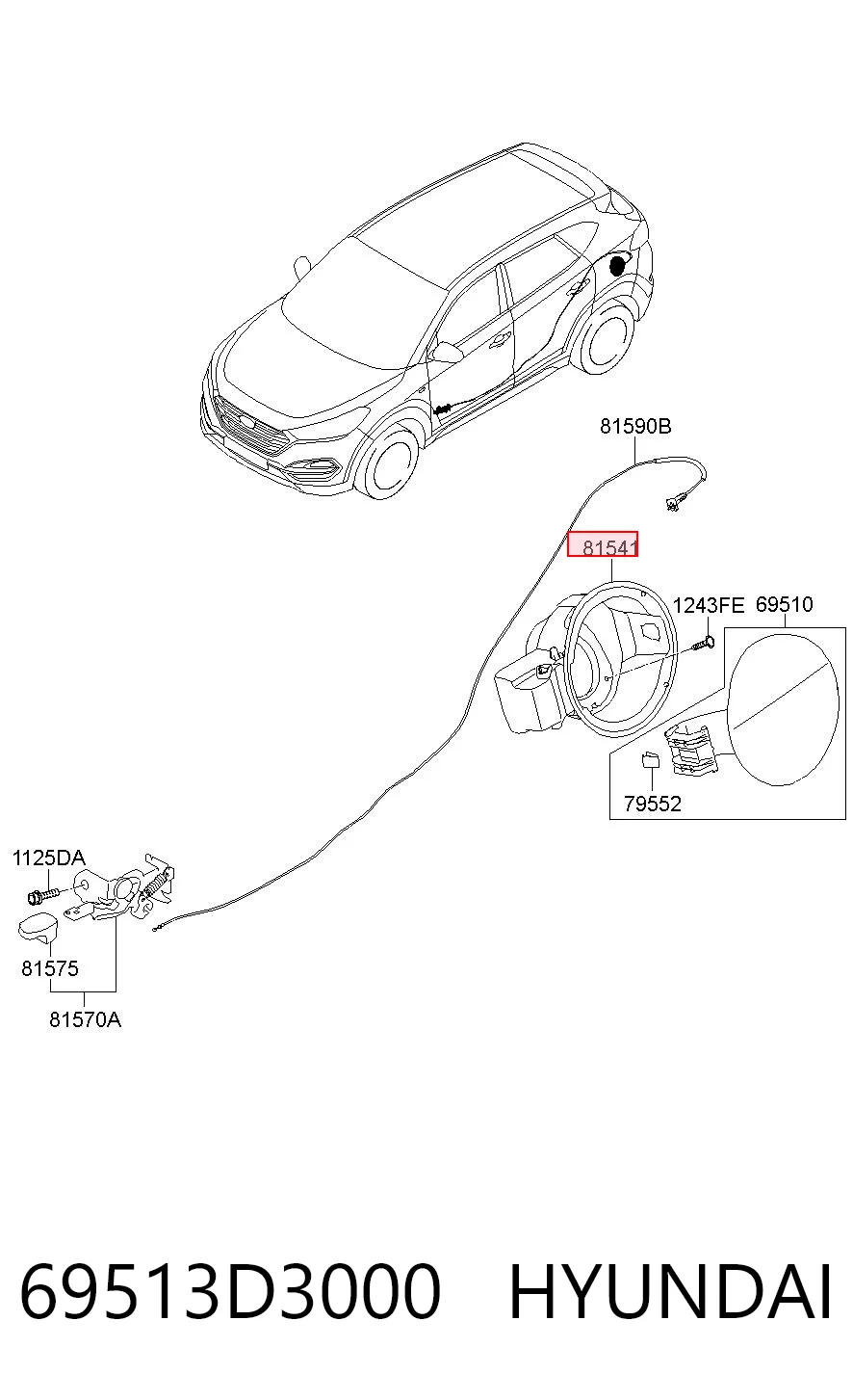 69513D3000 Hyundai/Kia 