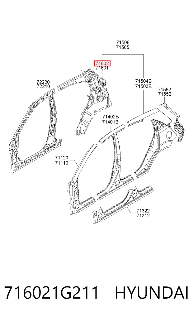 716021G211 Hyundai/Kia