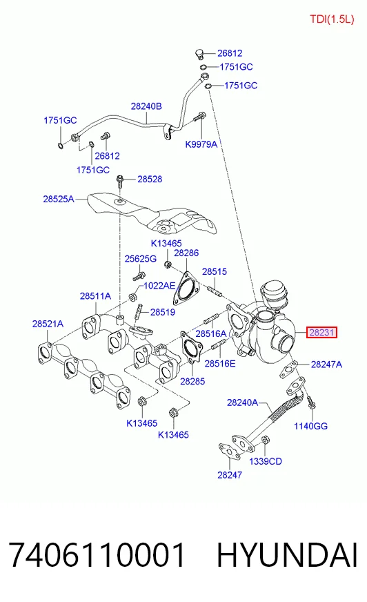Турбокомпрессор Magneti Marelli 807101007400