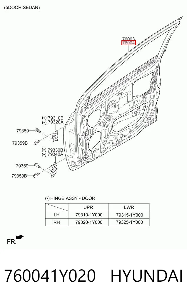 760041Y020 Hyundai/Kia