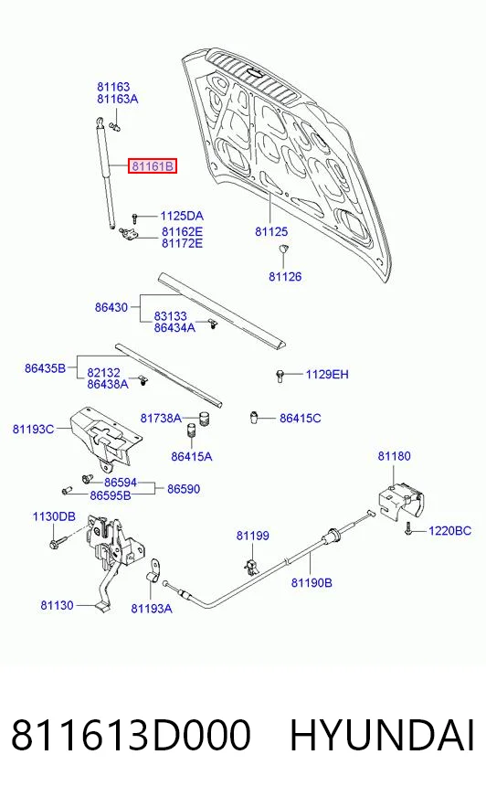 Амортизатор капота газовый AND 42823019 цена, от 8.46 USD