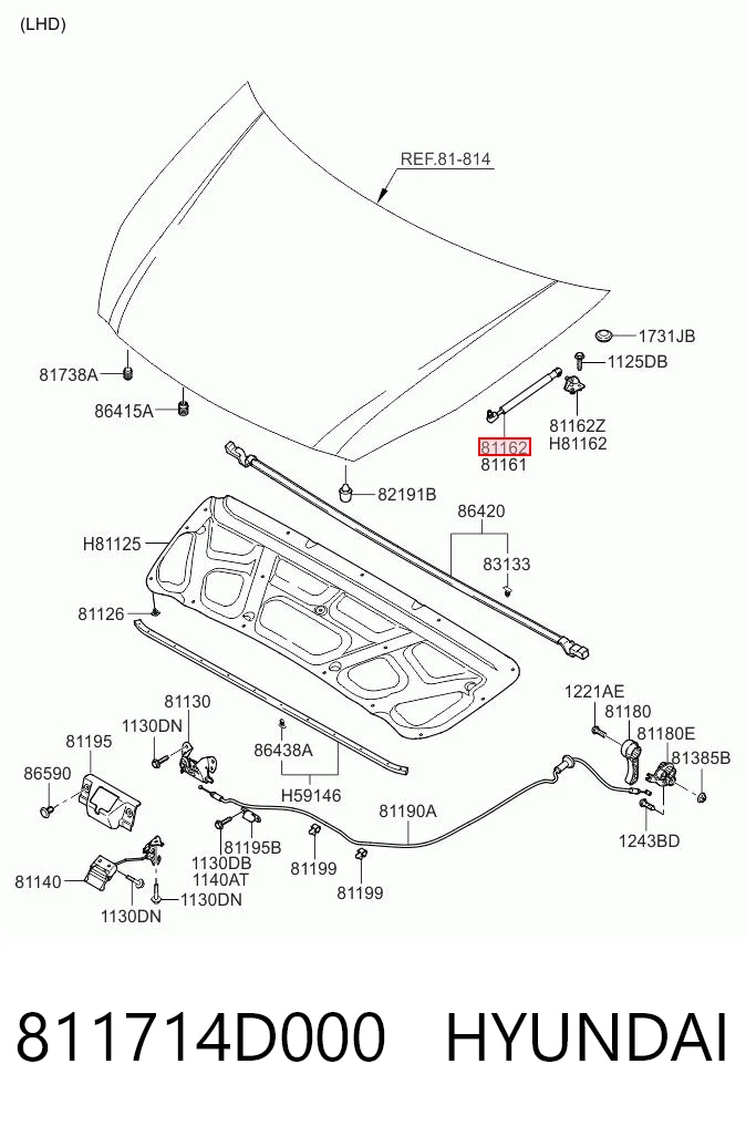 Амортизатор капота правый Magneti Marelli GS1207 цена, от 11.64 USD