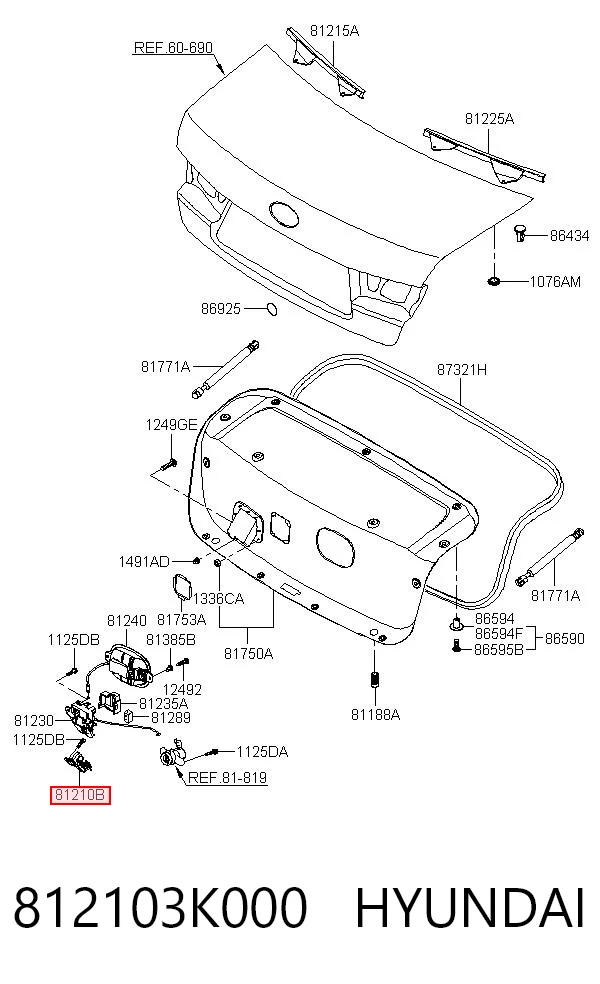812103K000 Hyundai/Kia 