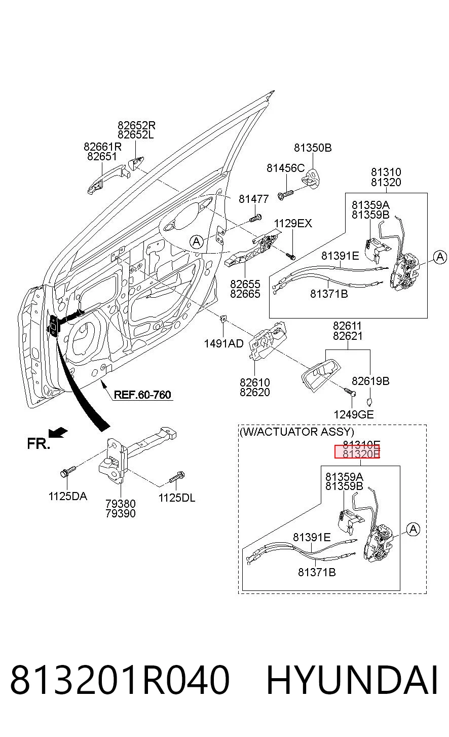 813201R040 Hyundai/Kia