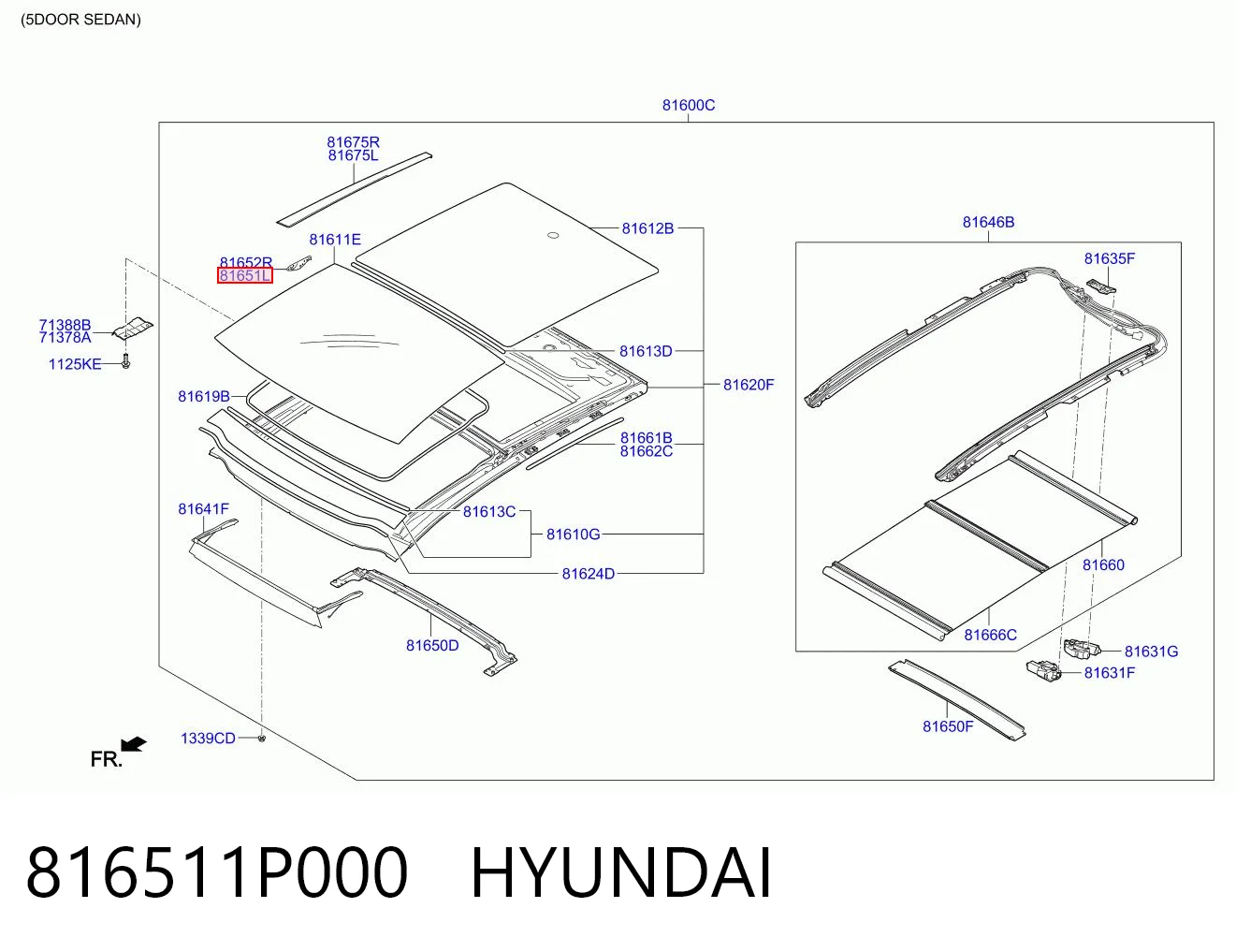 816511P000 Hyundai/Kia 