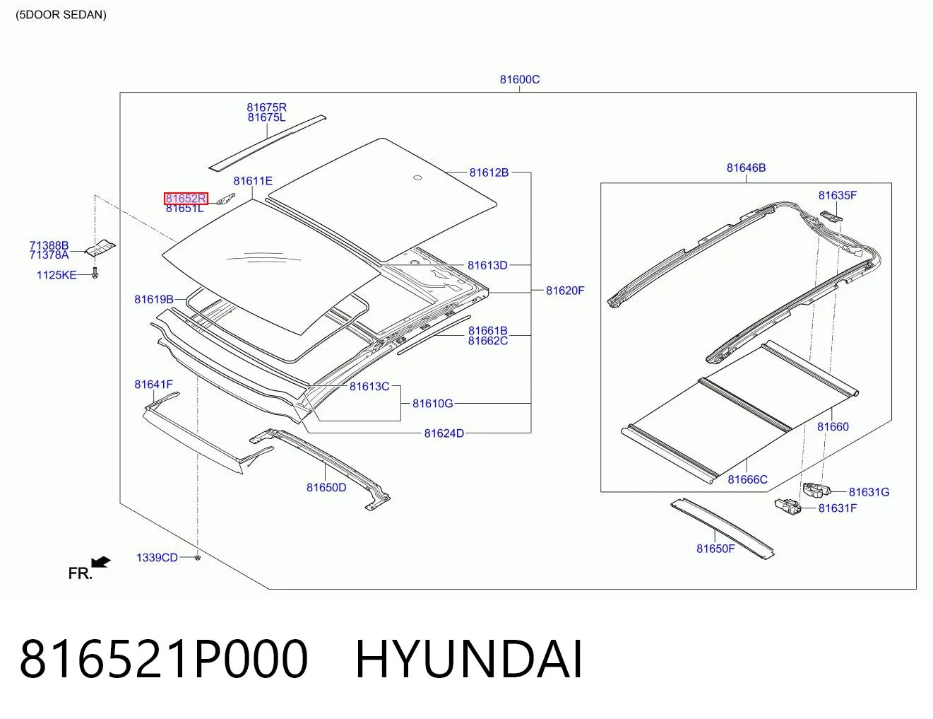 816521P000 Hyundai/Kia 