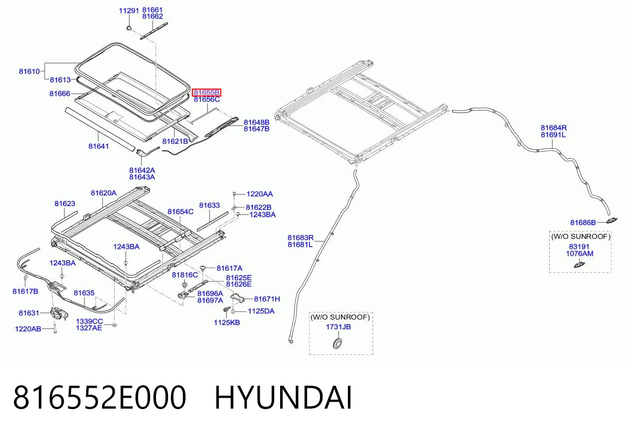 816552E000 Hyundai/Kia 