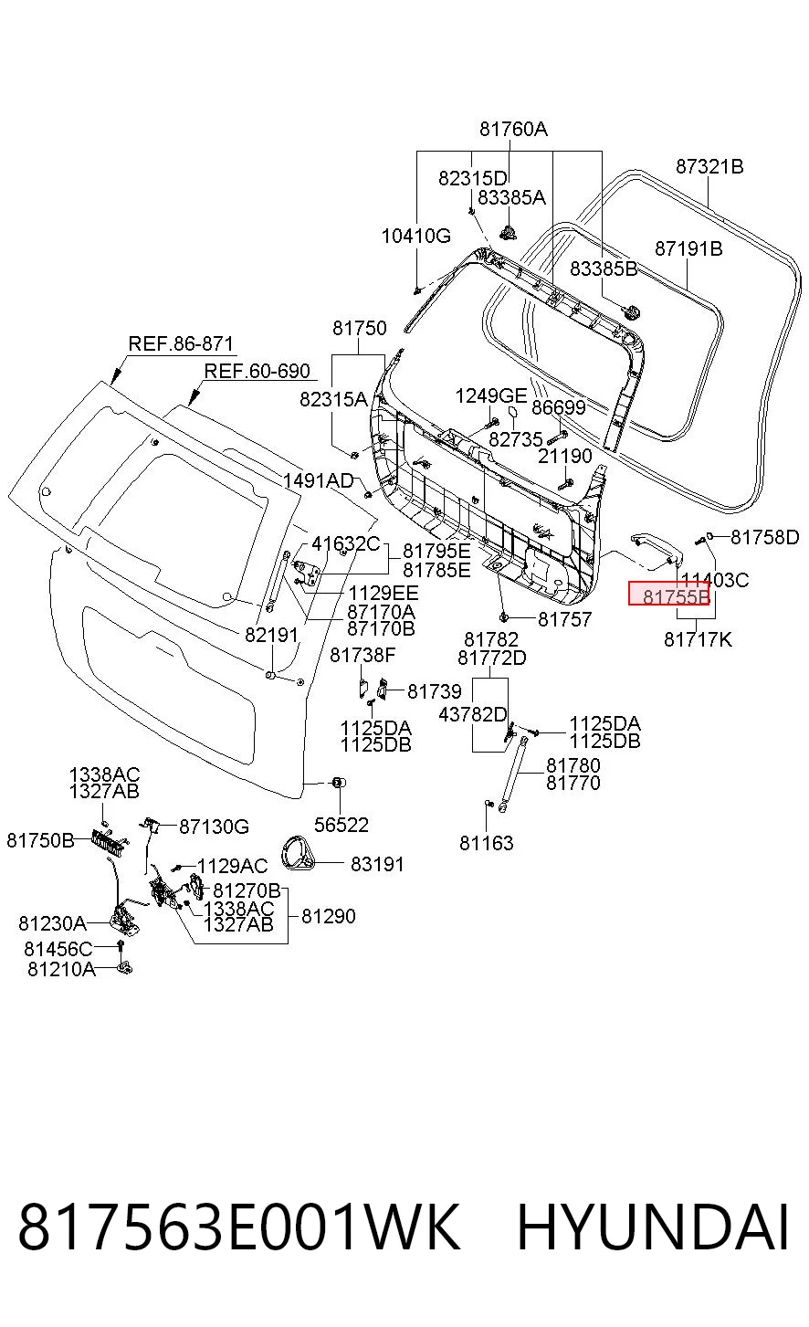 817563E001WK Hyundai/Kia 
