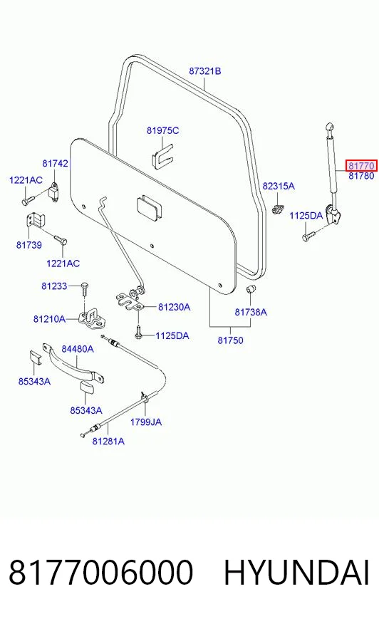 Амортизатор задней двери Stabilus 6950 цена, от 5.70 USD