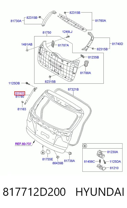 Купить S817702Y000 Sensen Амортизатор двери багажника