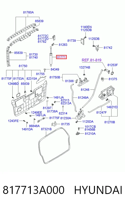 430719088100 Magneti Marelli Амортизатор крышки багажника