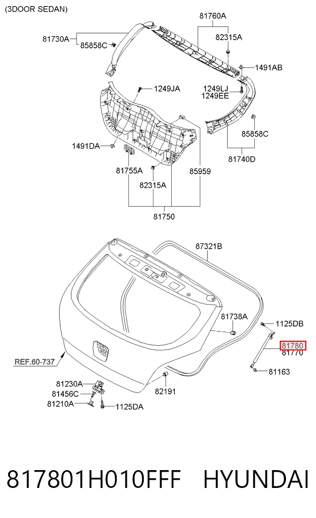 Купить 13632 Stabilus Амортизатор двери багажника