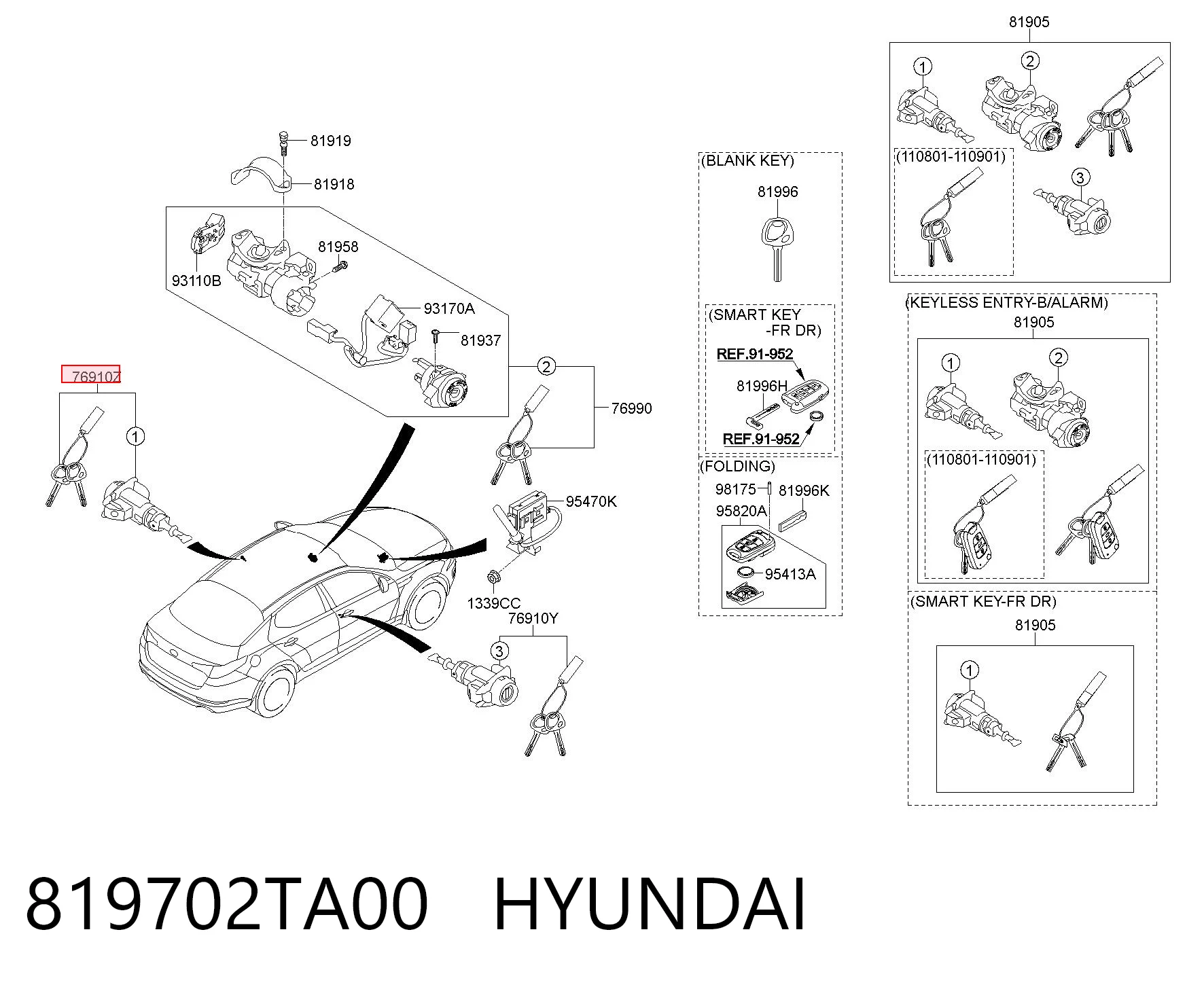819702TA00 Hyundai/Kia 