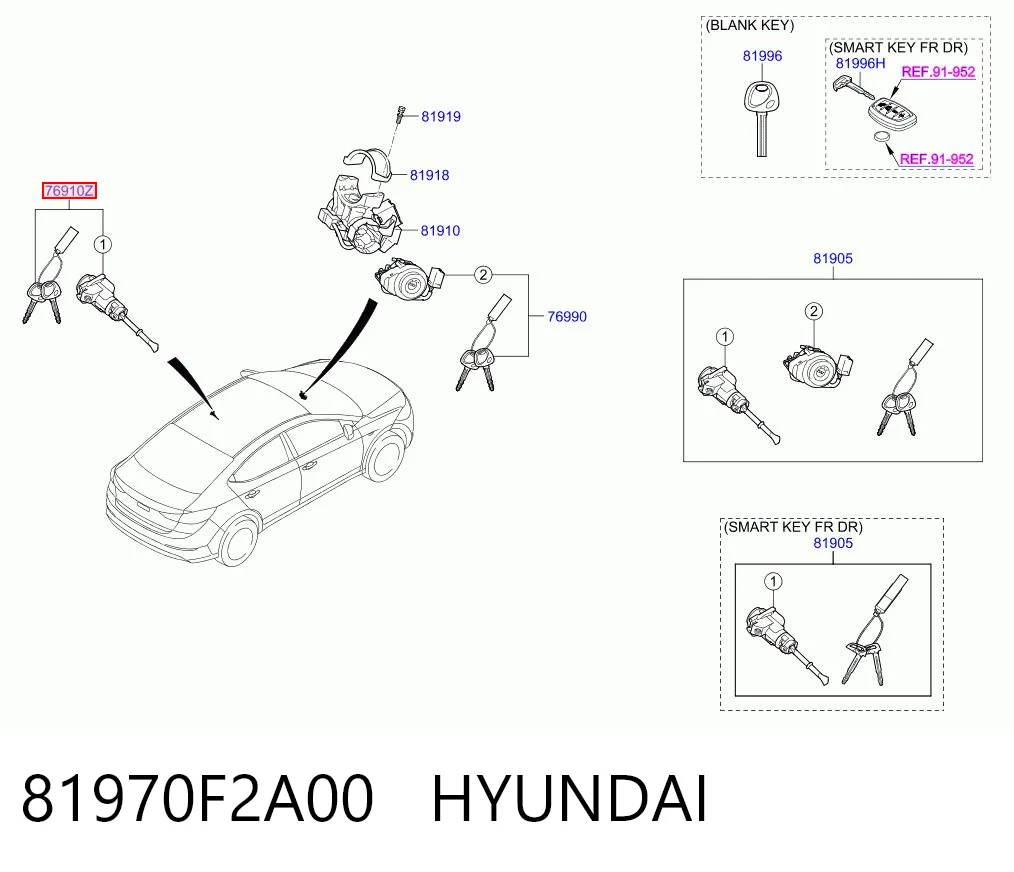 81970F2A00 Hyundai/Kia 