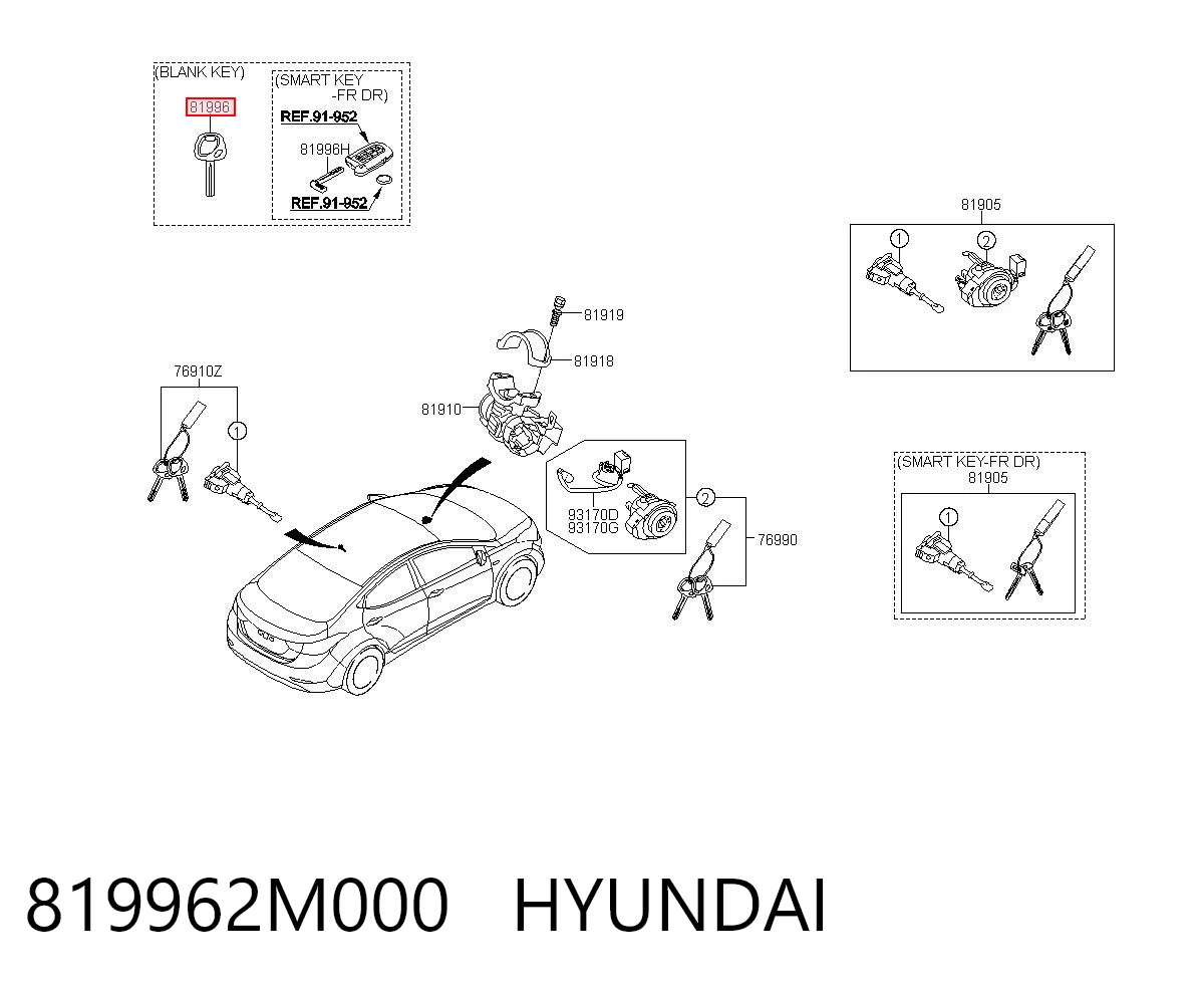 819962M000 Hyundai/Kia 