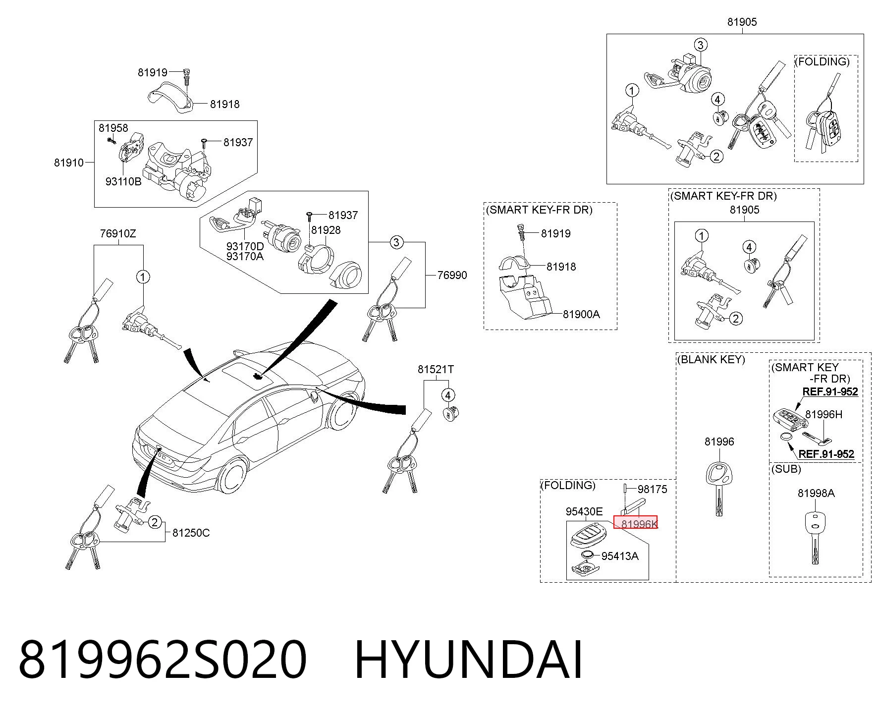 819962S020 Hyundai/Kia 