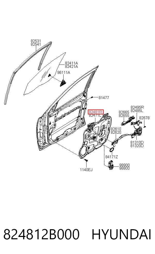 1648897980 Peugeot/Citroen Механизм подъема стекол