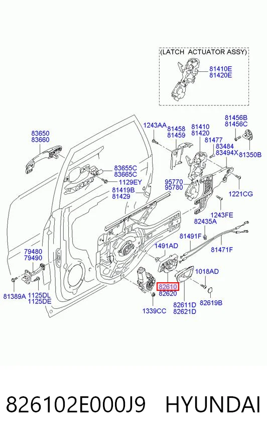 826102E000J9 Hyundai/Kia 