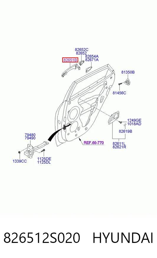 826512S020 Hyundai/Kia 