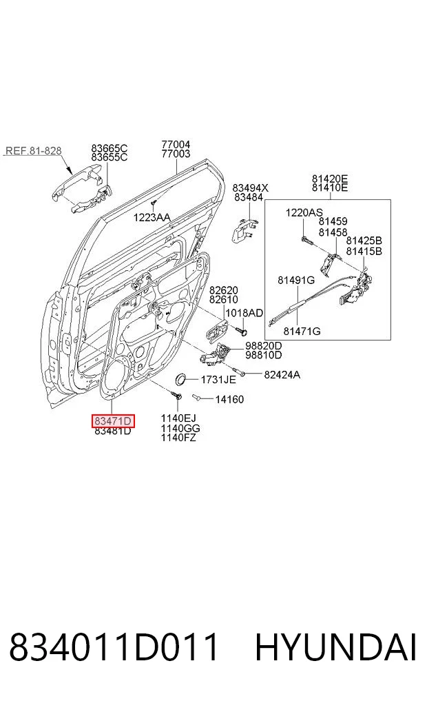 834011D011 Hyundai/Kia