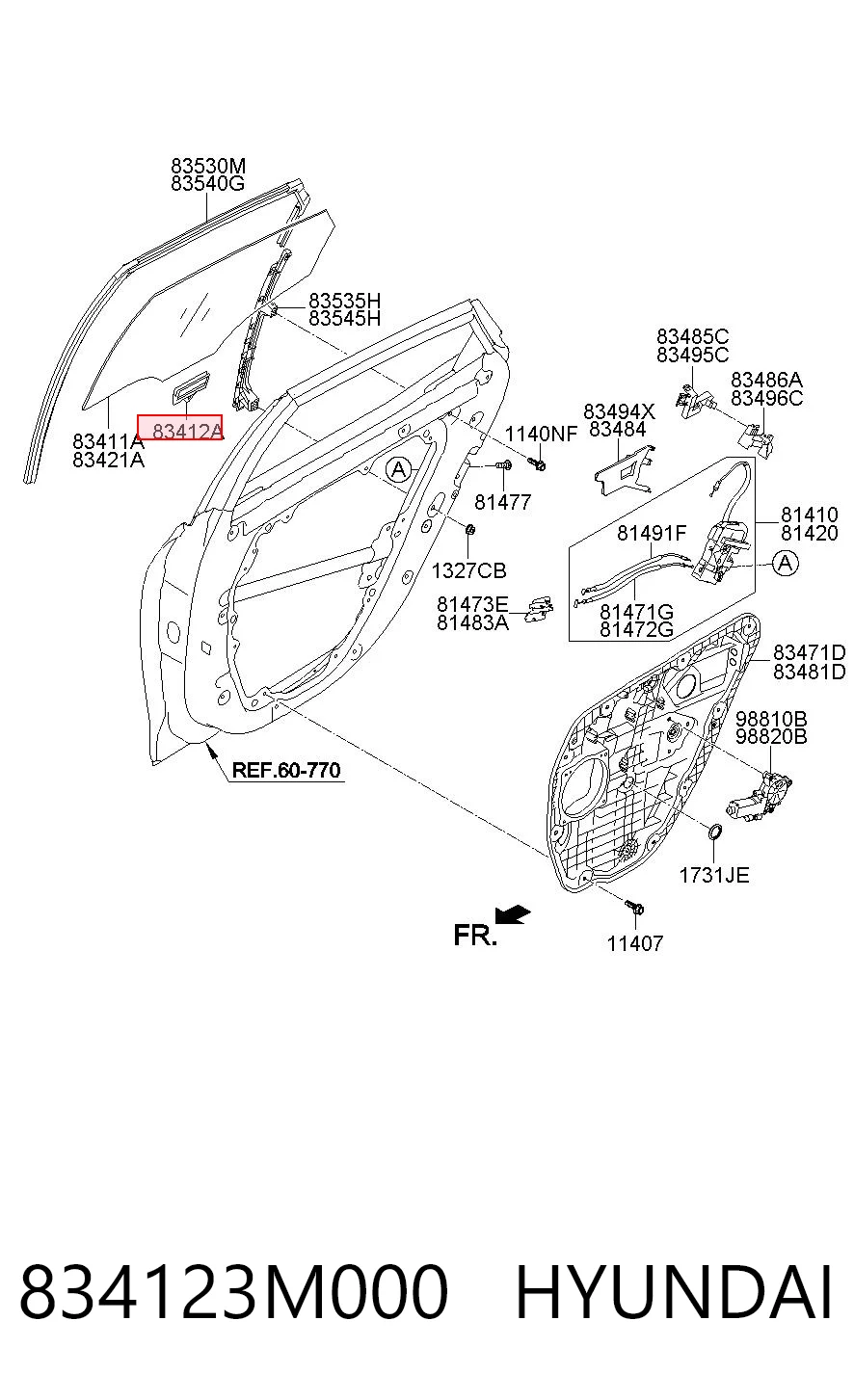 834123M000 Hyundai/Kia