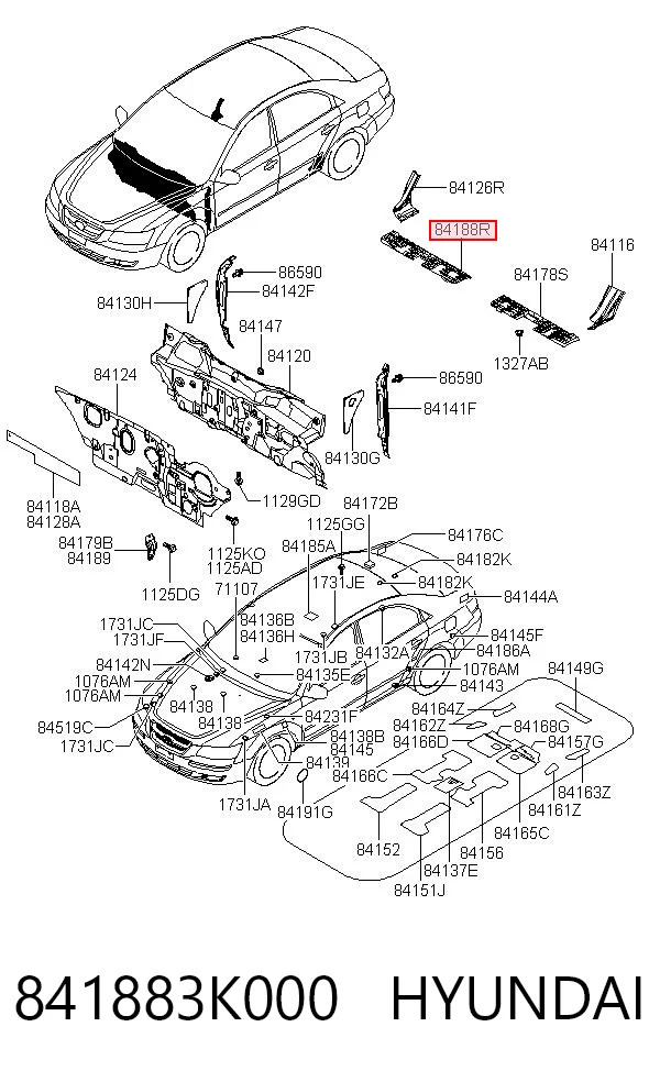 841883K000 Hyundai/Kia 