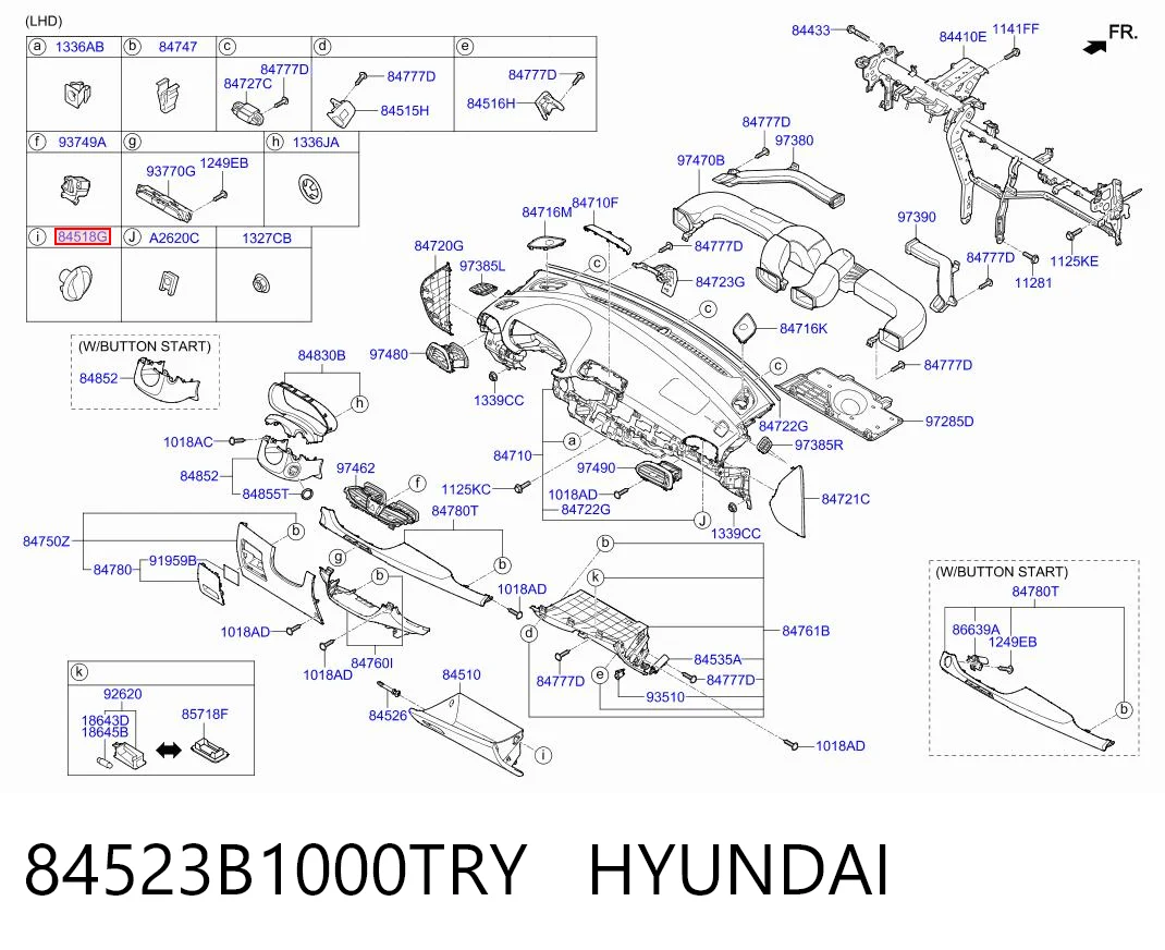84523B1000TRY Hyundai/Kia 