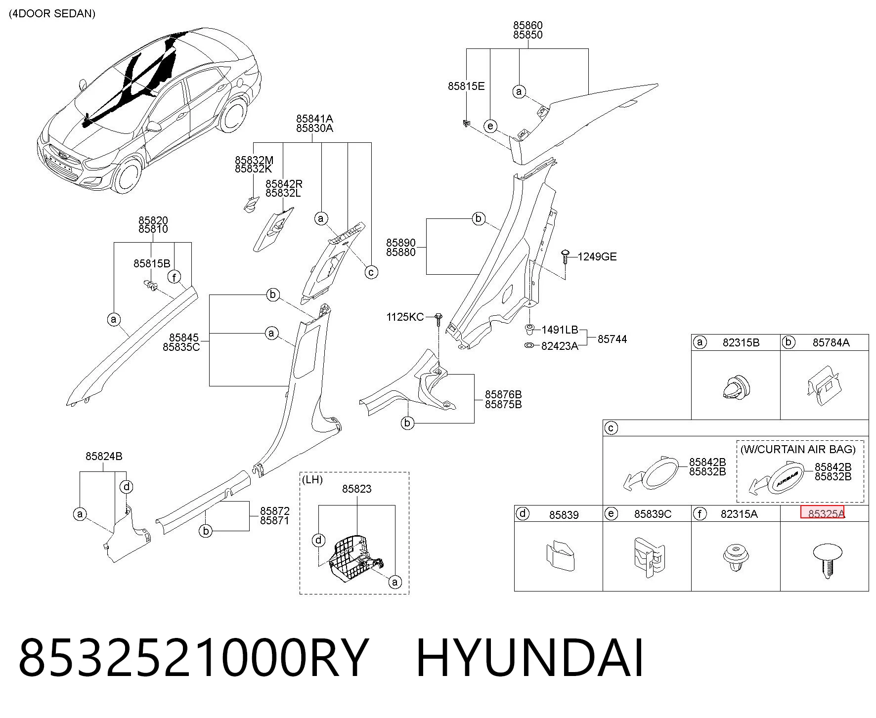 8532521000RY Hyundai/Kia 