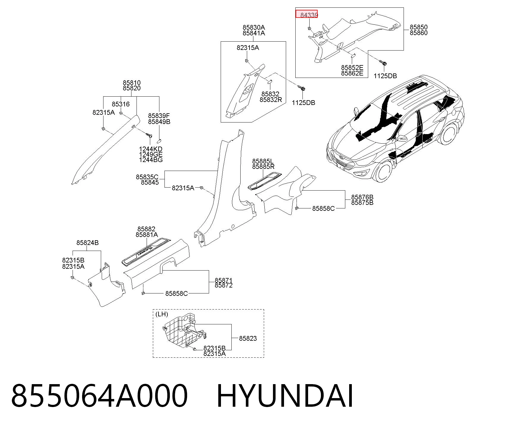 855064A000 Hyundai/Kia 