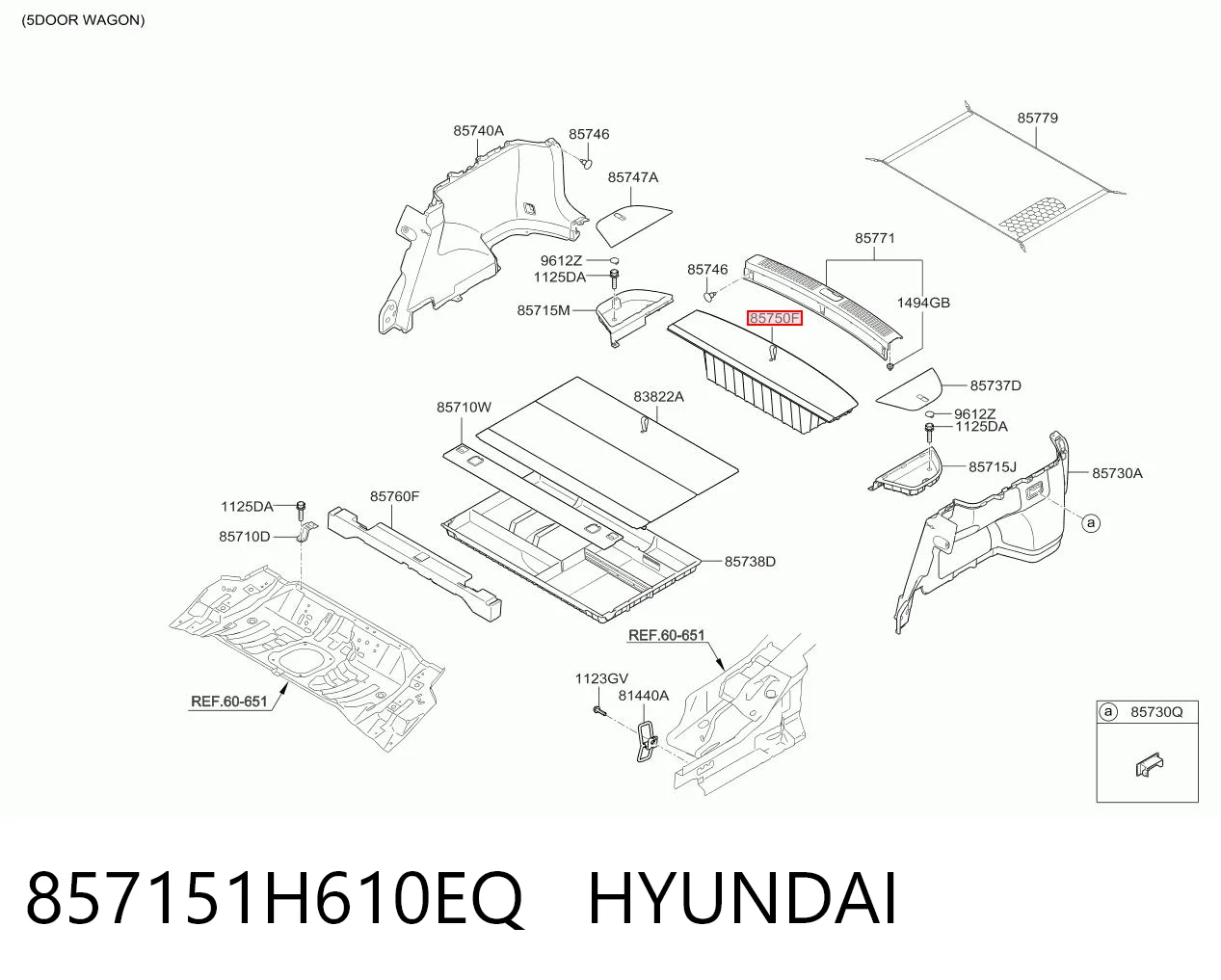 857151H610EQ Hyundai/Kia