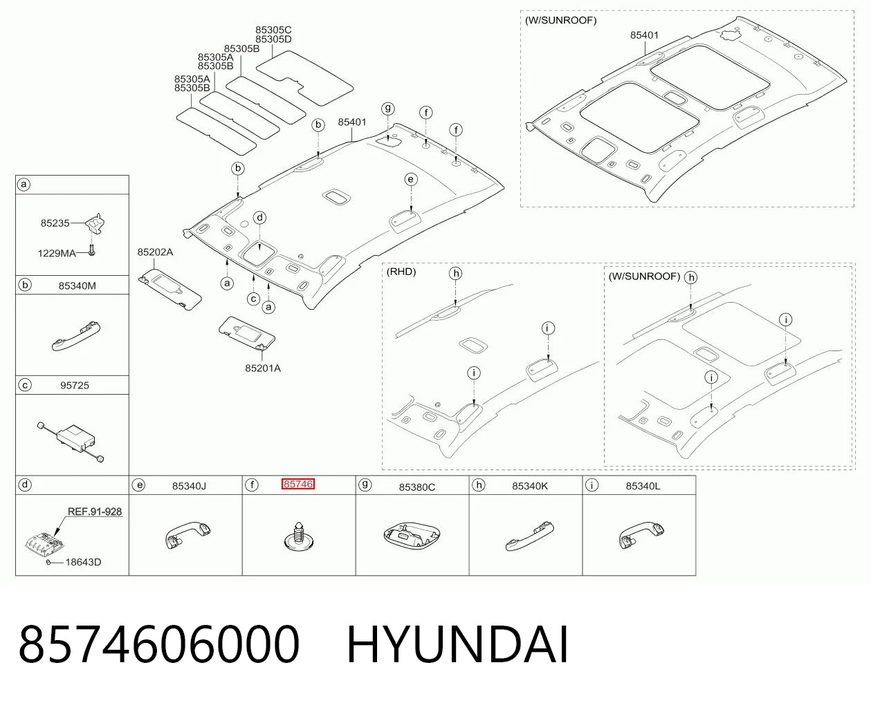 8574606000 Hyundai/Kia Крепление бампера заднего