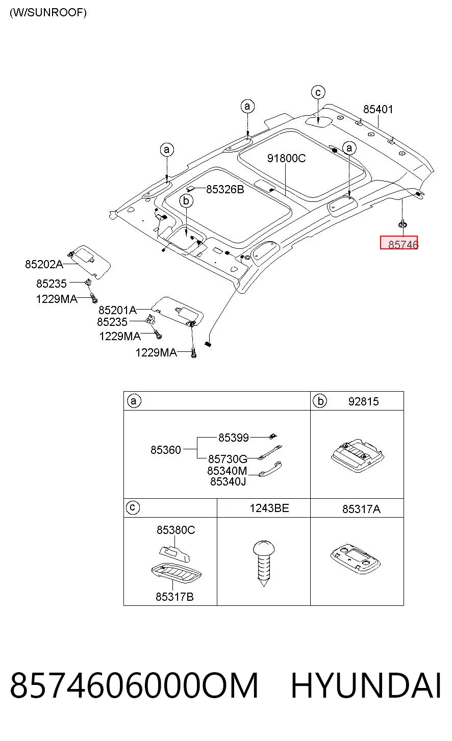 8574606000OM Hyundai/Kia Крепление бампера заднего