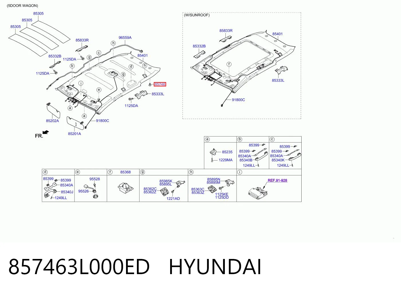857463L000ED Hyundai/Kia 