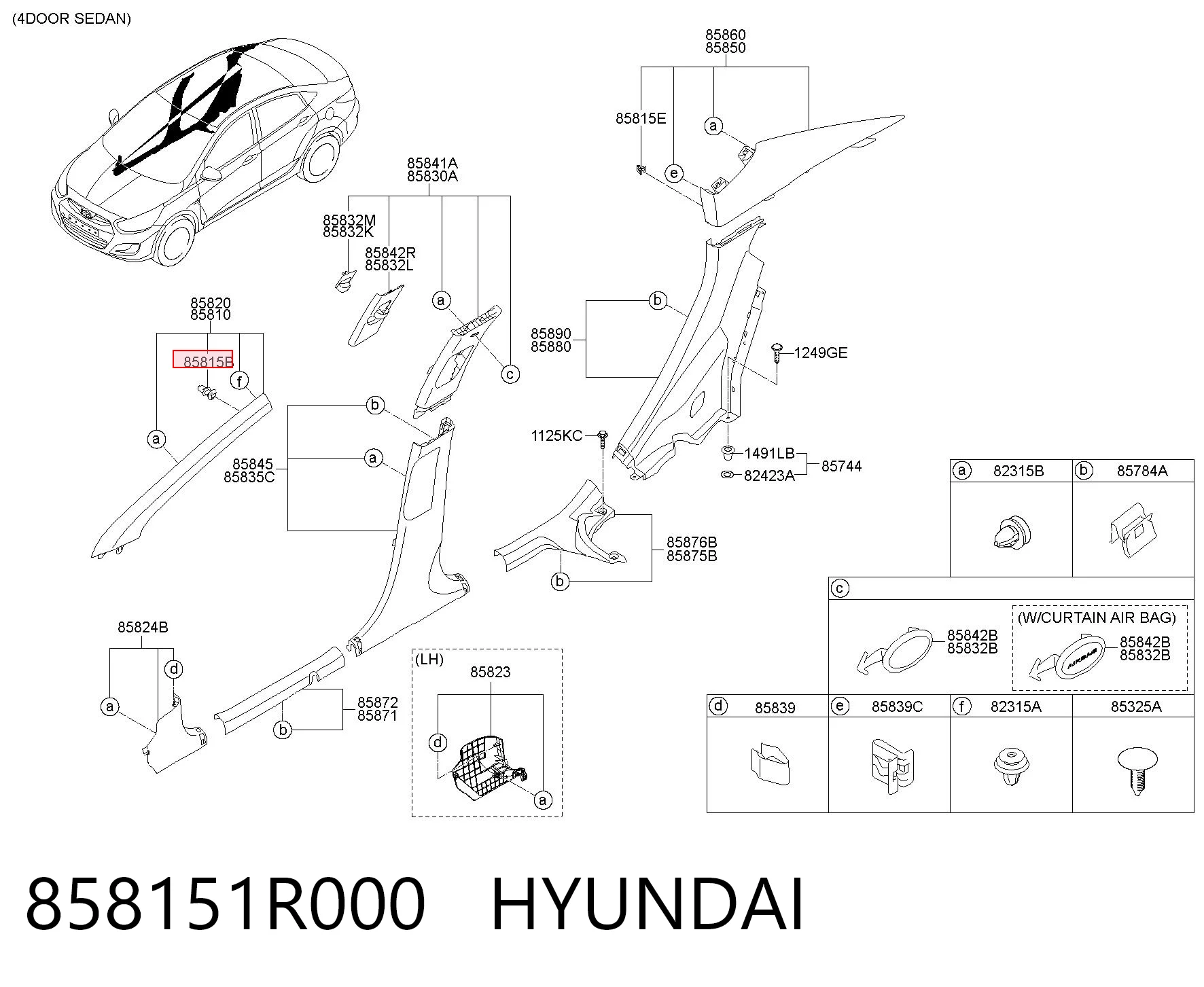 858151R000 Hyundai/Kia 