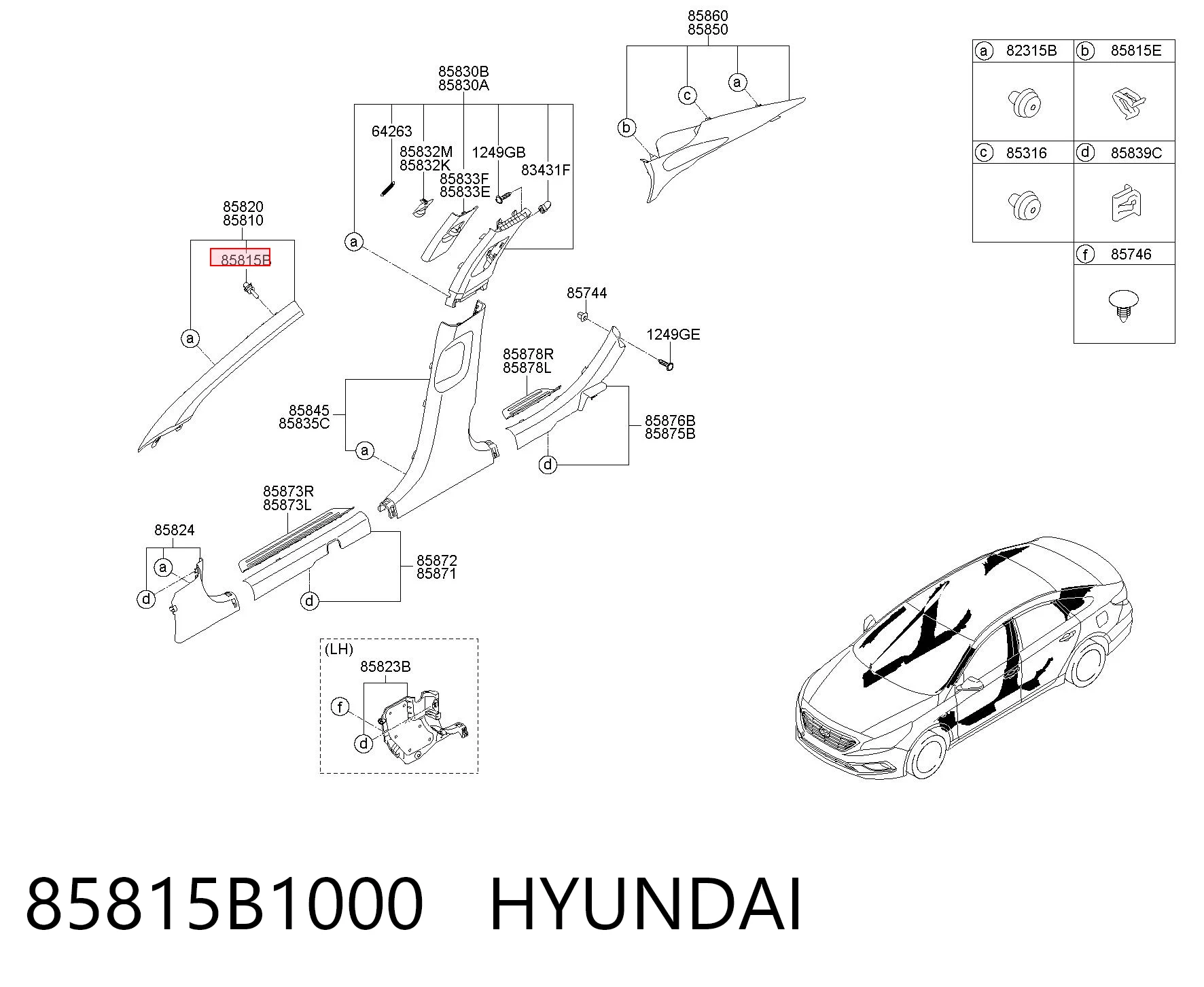 85815B1000 Hyundai/Kia 