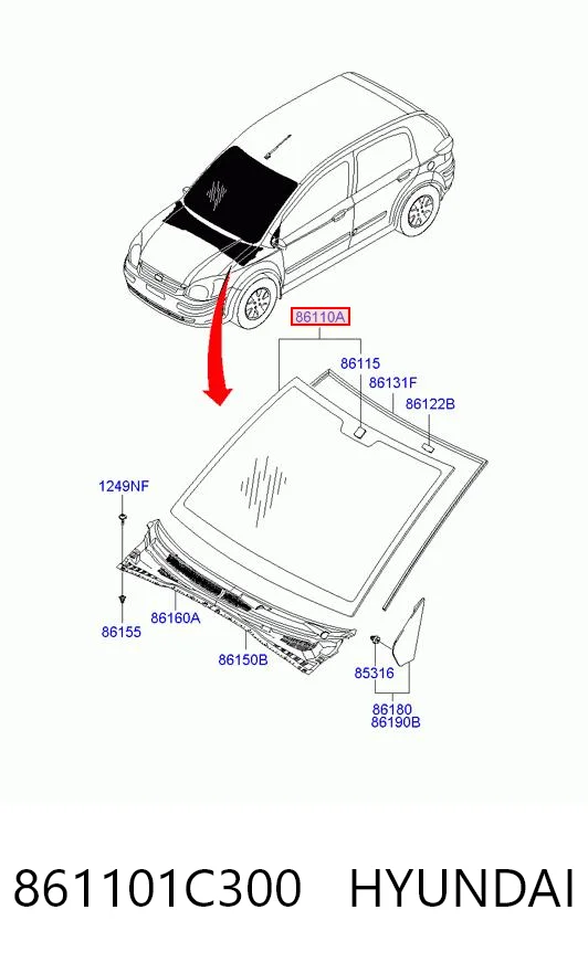 ST501233 Pilkington Автостекло