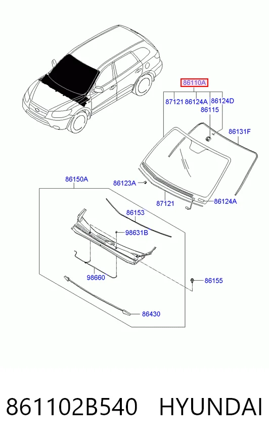 ST407051 Nordglass Автостекло