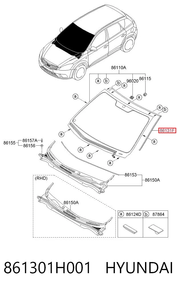 GS4014P120X Icor Защитная накладка переднего стекла